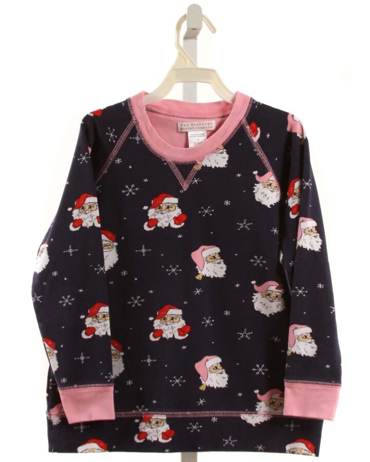 THE BEAUFORT BONNET COMPANY  NAVY  PRINT  PULLOVER