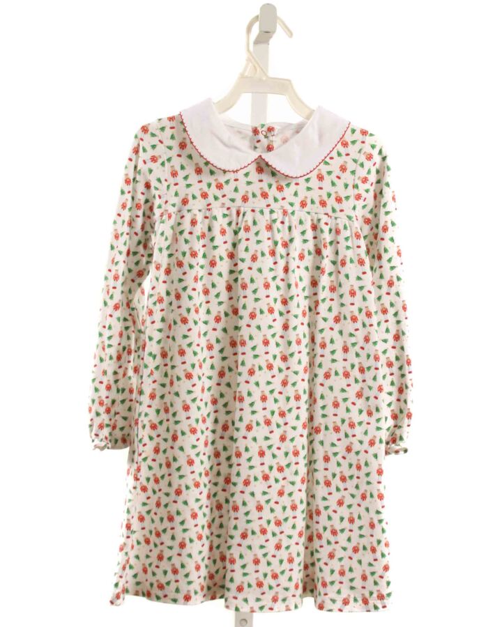 NO TAG  MULTI-COLOR    KNIT DRESS WITH PICOT STITCHING