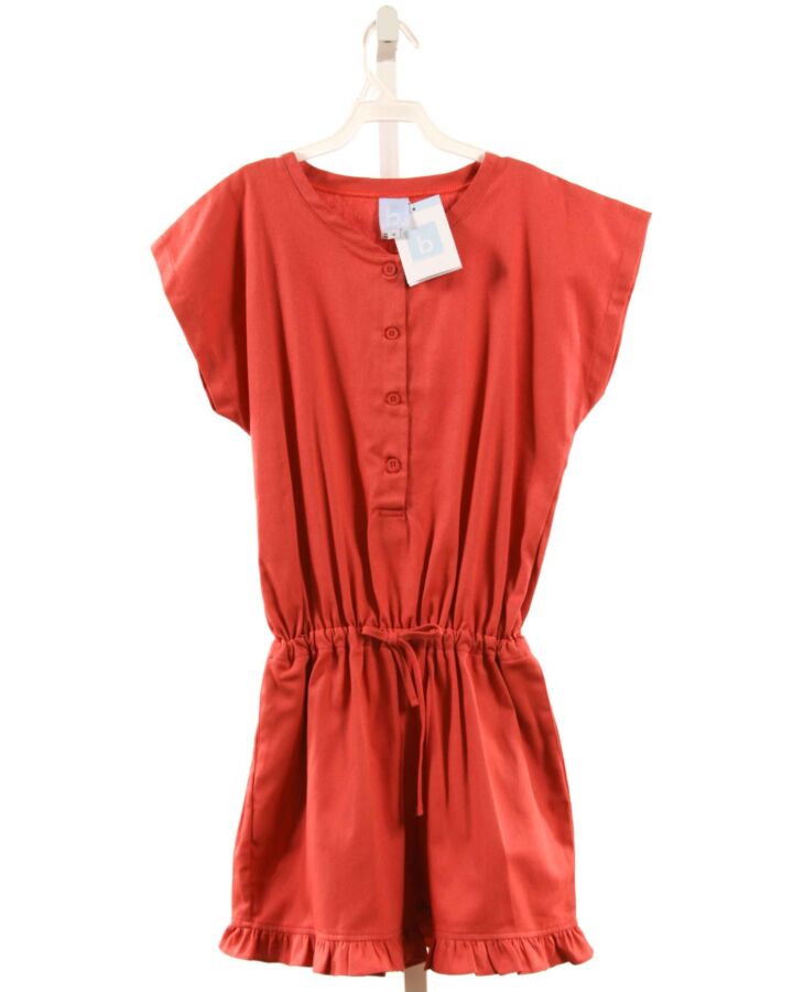BELLA BLISS  RED    ROMPER WITH RUFFLE