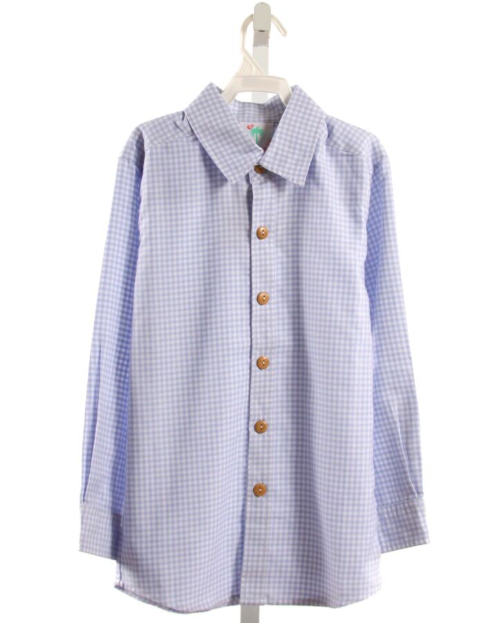 SHRIMP & GRITS  LT BLUE  GINGHAM  DRESS SHIRT