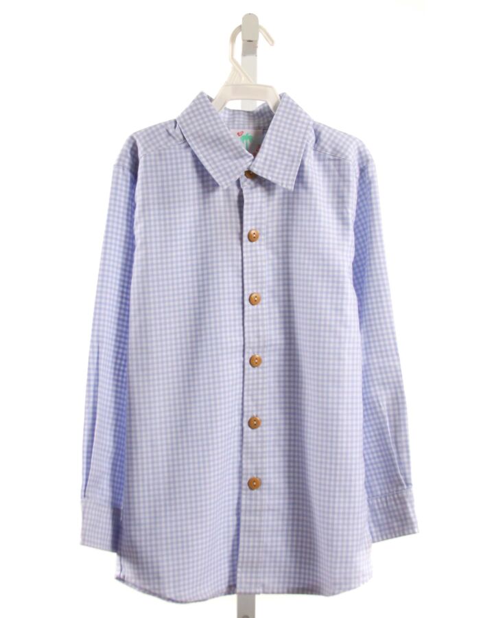 SHRIMP & GRITS  LT BLUE  GINGHAM  DRESS SHIRT