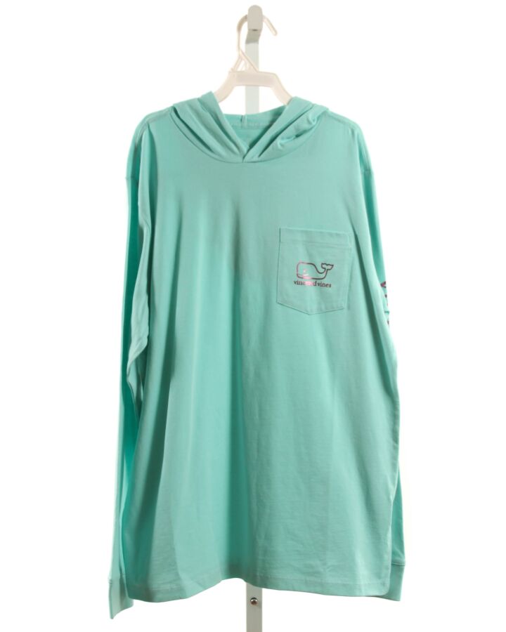 VINEYARD VINES  AQUA  PRINT  PULLOVER