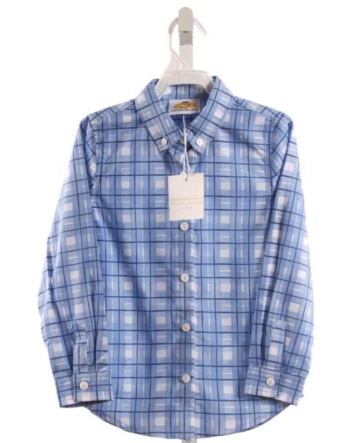 THE YELLOW LAMB  BLUE  PLAID  DRESS SHIRT