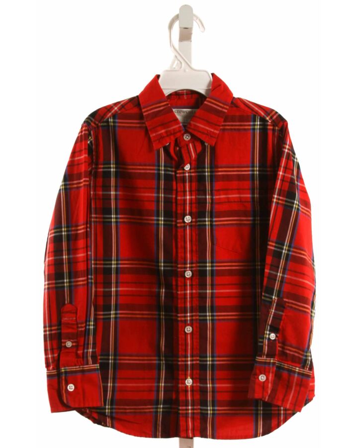 CREWCUTS  RED  PLAID  DRESS SHIRT