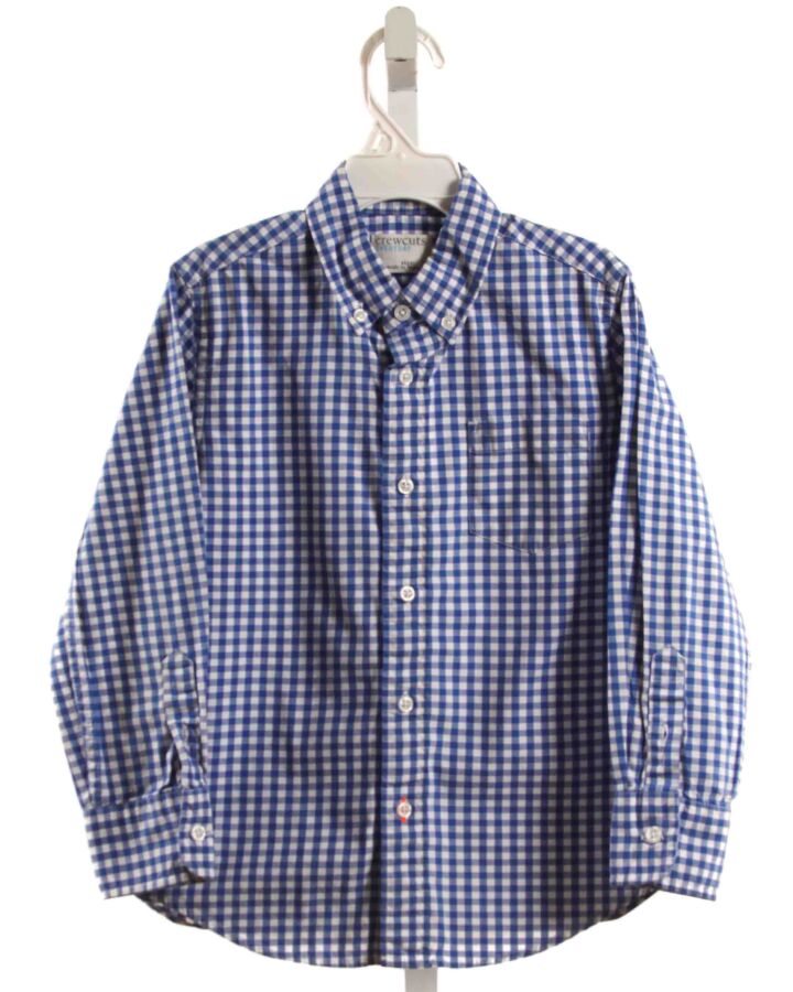 CREWCUTS  BLUE  GINGHAM  DRESS SHIRT