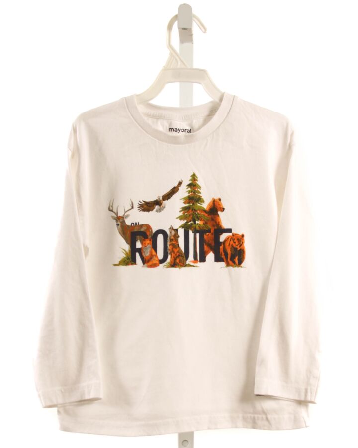 MAYORAL  WHITE   PRINTED DESIGN T-SHIRT