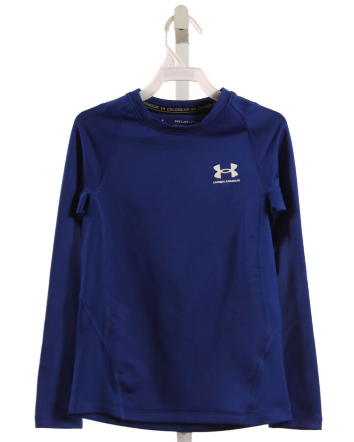 UNDER ARMOUR  BLUE    KNIT LS SHIRT