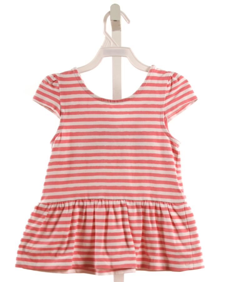 KATE SPADE  PINK  STRIPED  KNIT SS SHIRT