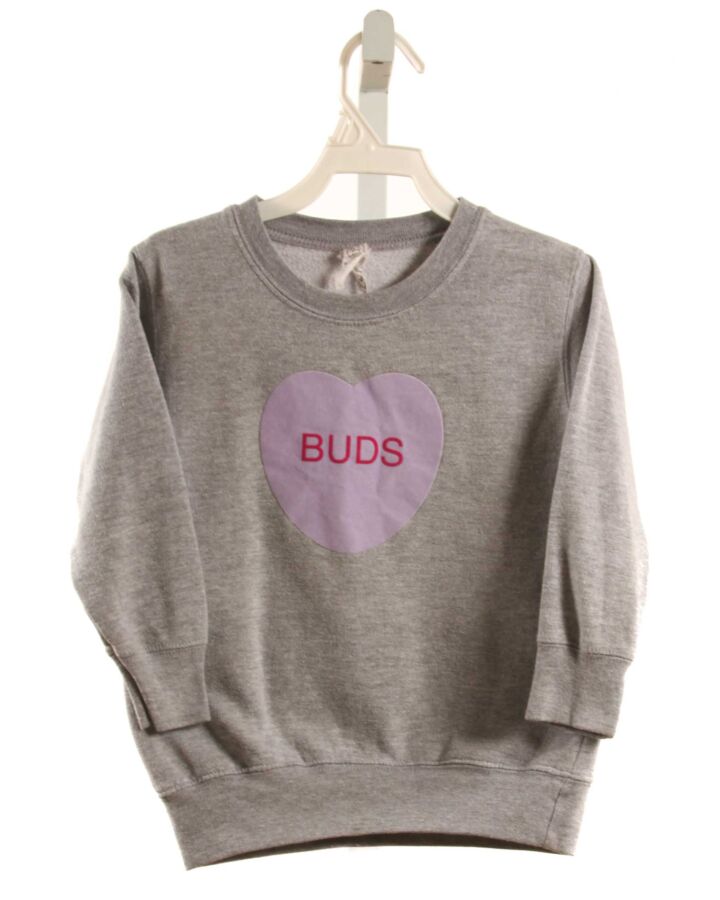 RABBIT SKINS  GRAY  PRINT  PULLOVER