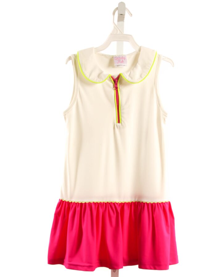 STITCHY FISH  HOT PINK    KNIT DRESS