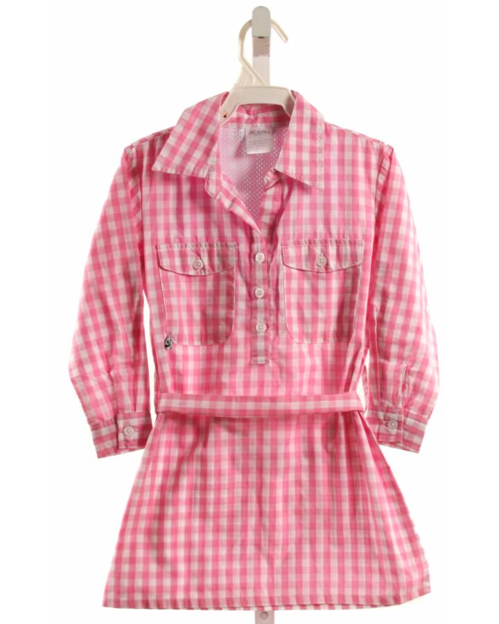 PRODOH  PINK  GINGHAM  DRESS