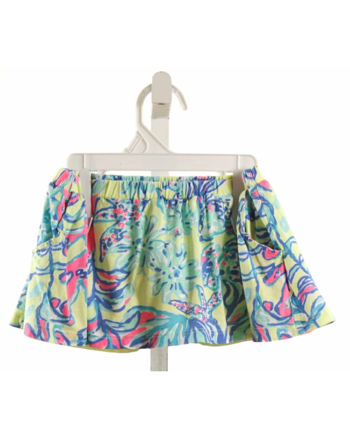 LILLY PULITZER  LT GREEN  FLORAL  SKORT