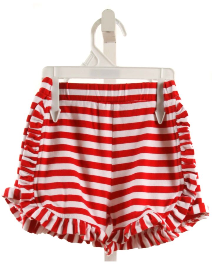 STITCHY FISH  RED  STRIPED  SHORTS WITH RUFFLE