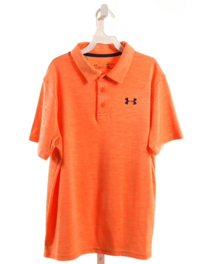 UNDER ARMOUR  ORANGE    KNIT SS SHIRT