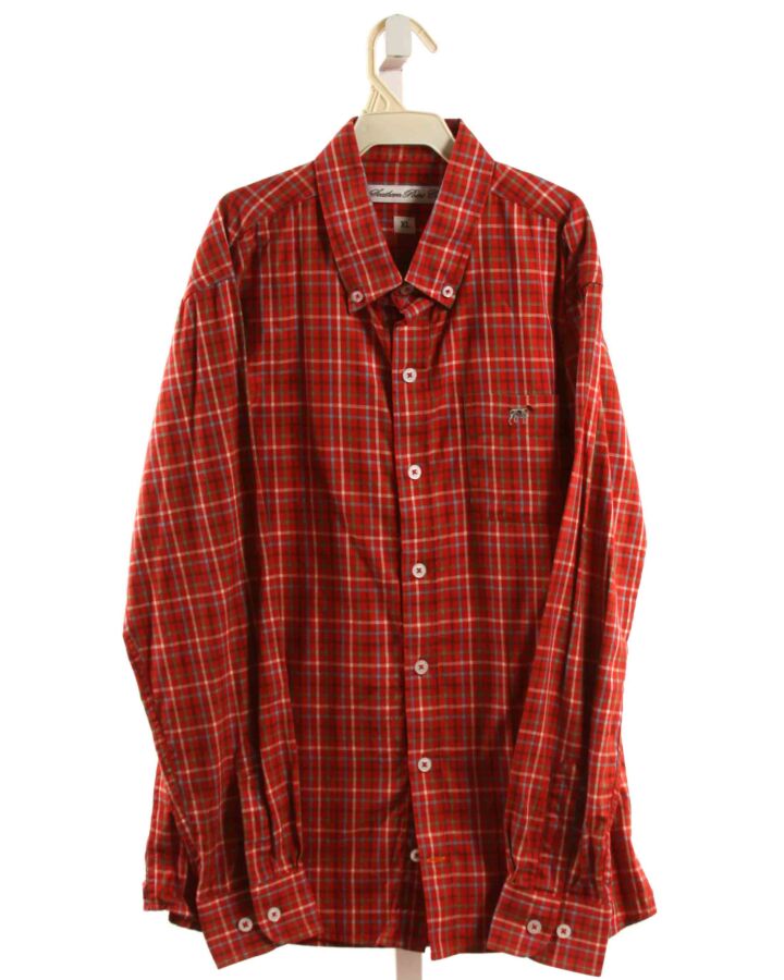 SOUTHERN POINT CO  RED  PLAID  DRESS SHIRT