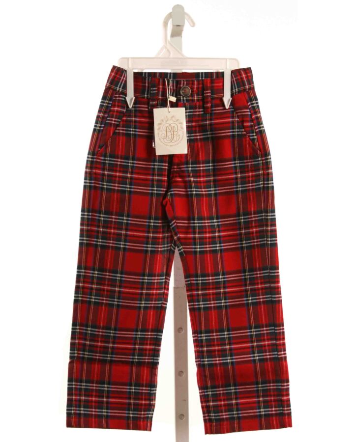 THE BEAUFORT BONNET COMPANY  RED  PLAID  PANTS