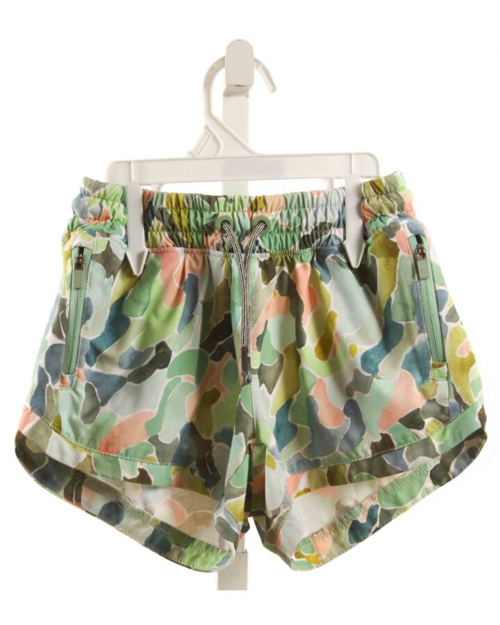 ATHLETA GIRL  GREEN   PRINTED DESIGN SHORTS