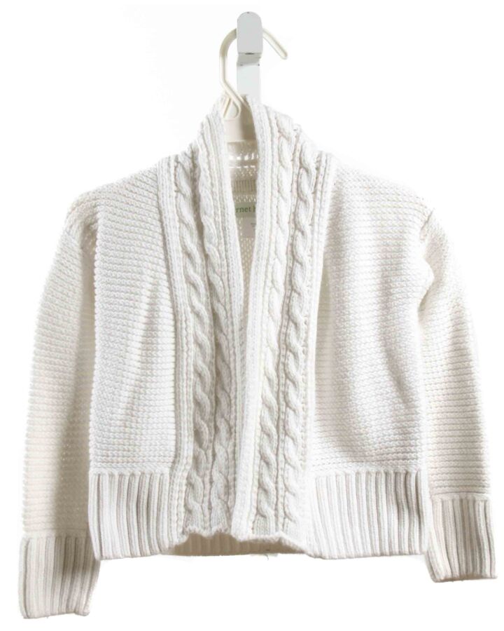 GARNET HILL  WHITE    CARDIGAN