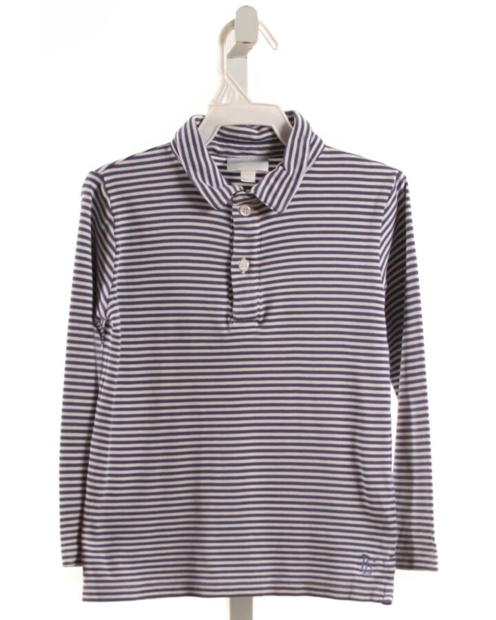 LITTLE ENGLISH  BLUE  STRIPED  KNIT LS SHIRT