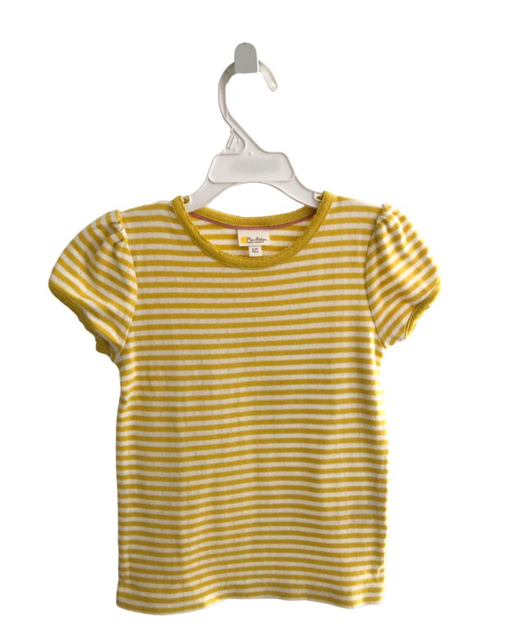 MINI BODEN  YELLOW  STRIPED  KNIT SS SHIRT
