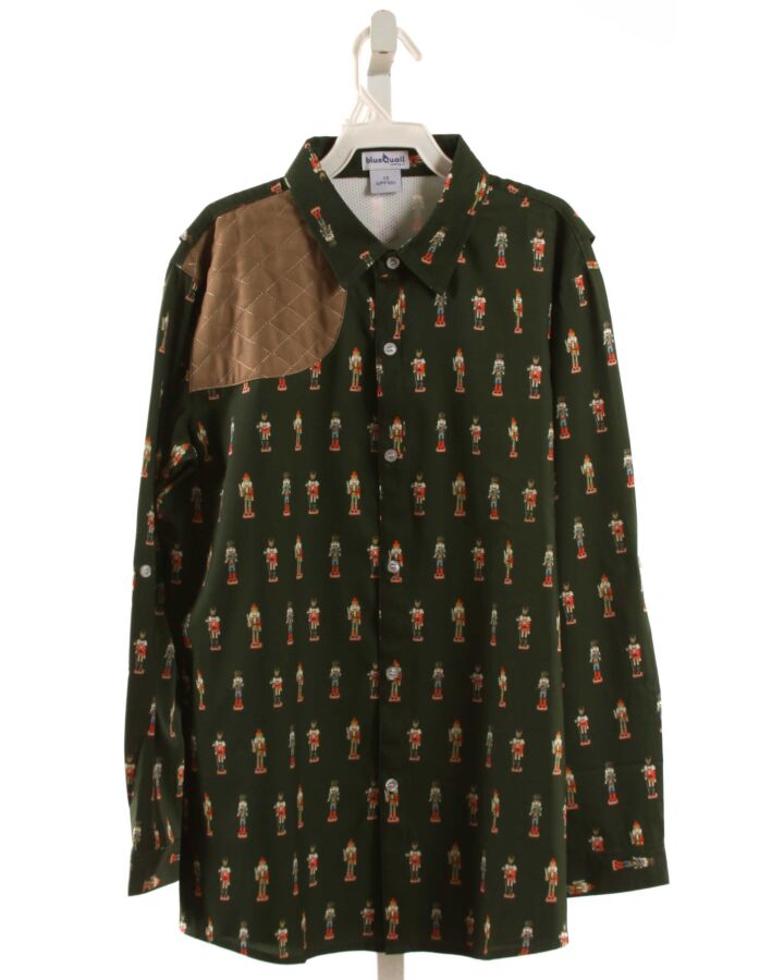 BLUE QUAIL  FOREST GREEN    DRESS SHIRT