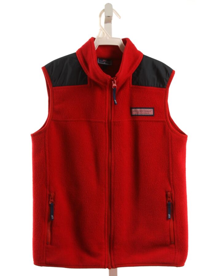 VINEYARD VINES  RED FLEECE   VEST