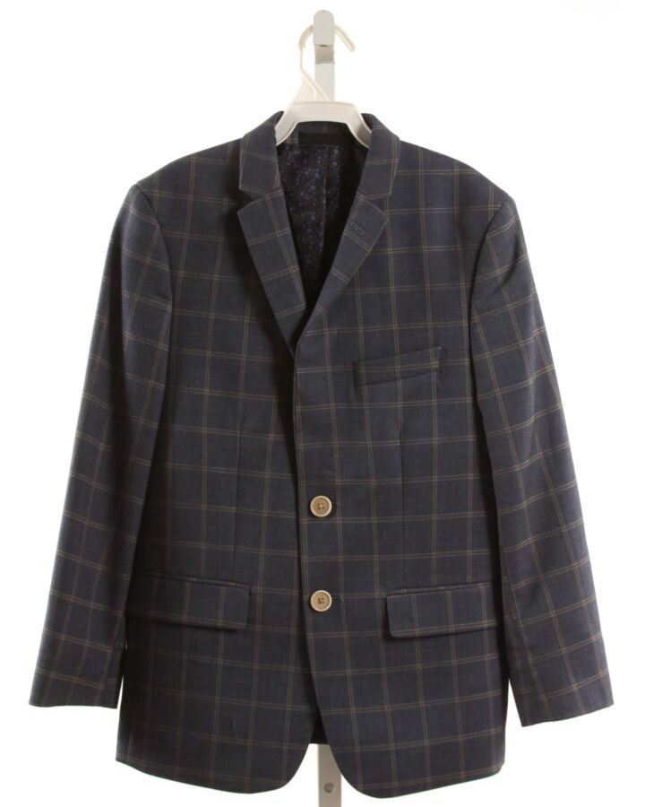 TALLIA  BLUE  WINDOWPANE  BLAZER