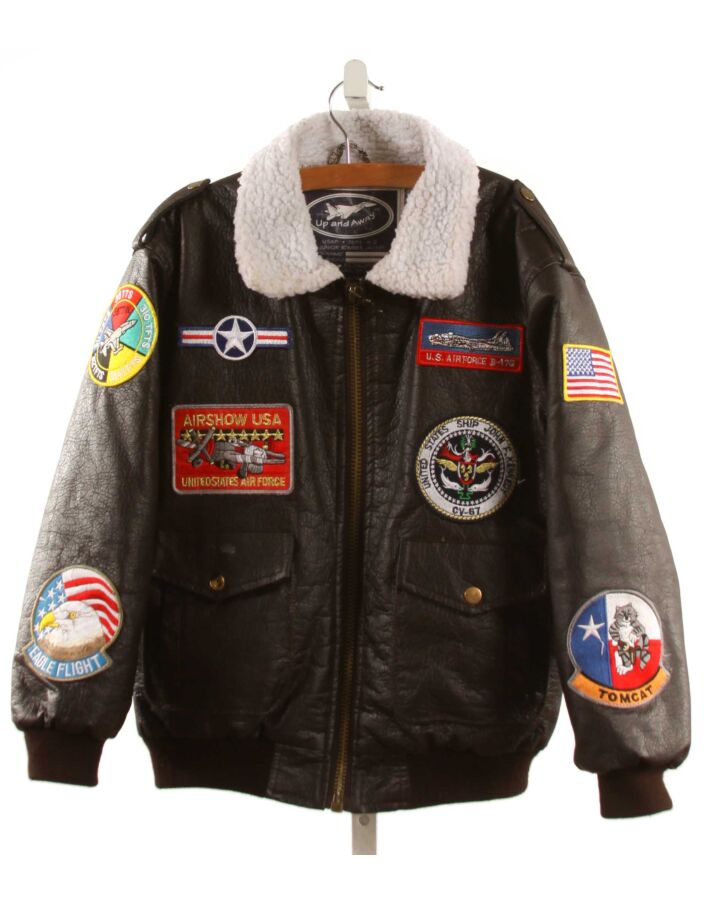 UP AND AWAY  BROWN   APPLIQUED OUTERWEAR
