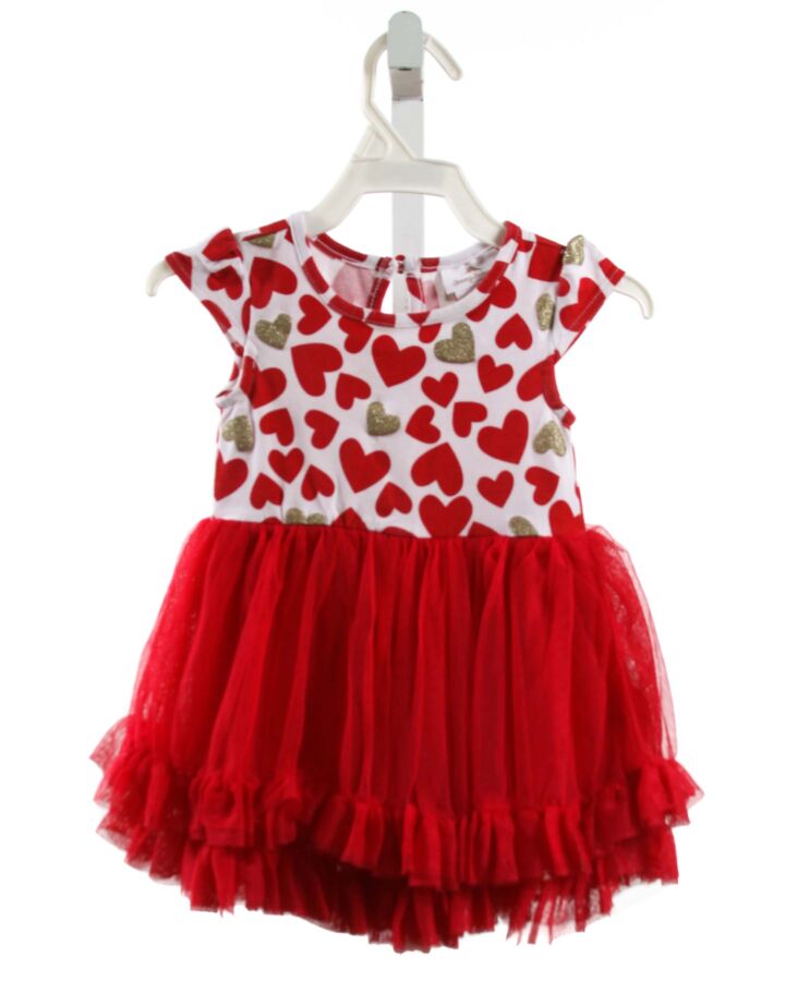 TOMMY BAHAMA  RED TULLE   KNIT DRESS