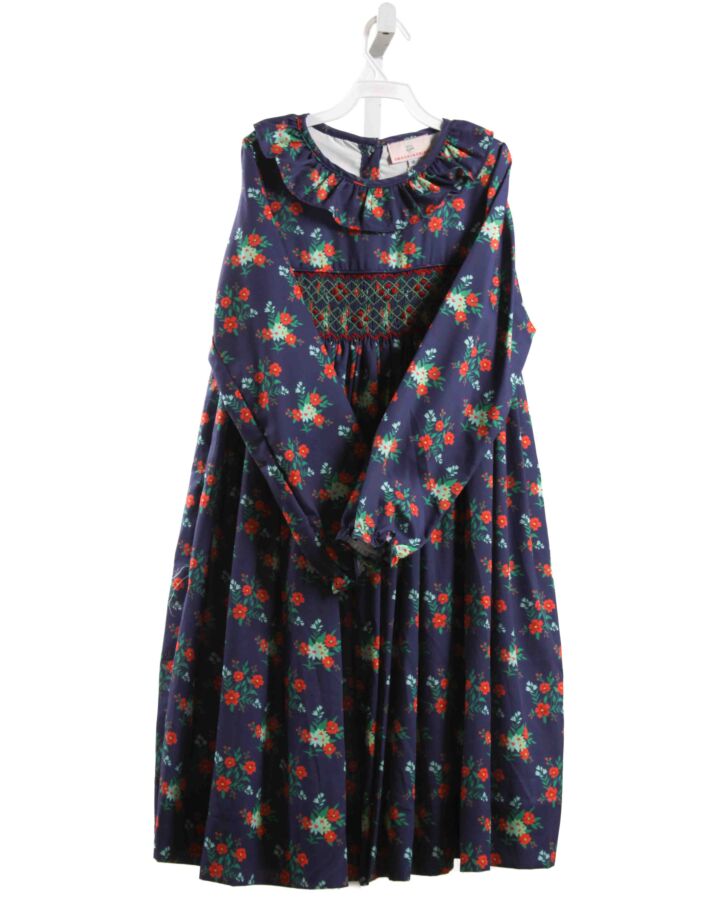 SMOCKINGBIRD  BLUE  FLORAL SMOCKED DRESS