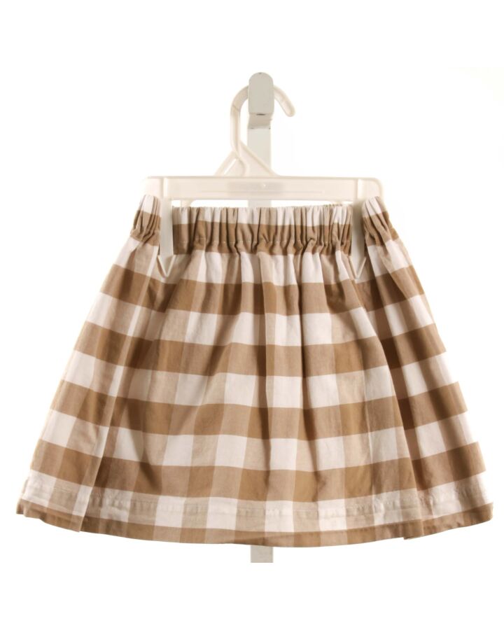 NO TAG  BROWN  GINGHAM  SKIRT