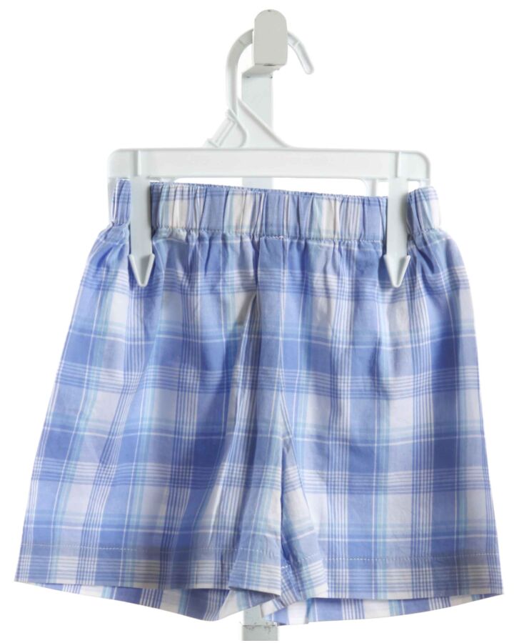 HANNAH KATE  BLUE  PLAID  SHORTS