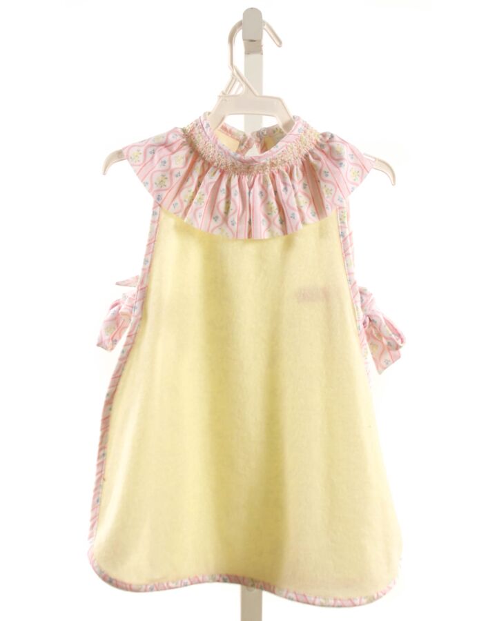 EDGEHILL COLLECTION  YELLOW TERRY CLOTH   COVER UP WITH RUFFLE