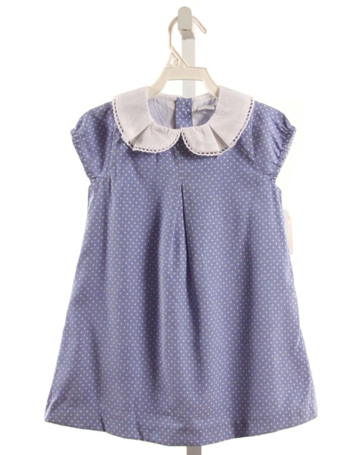 EDGEHILL COLLECTION  CHAMBRAY  POLKA DOT  DRESS