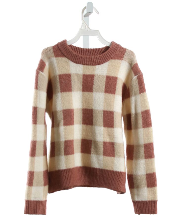 SADIE & SAGE  CREAM  CHECK  SWEATER