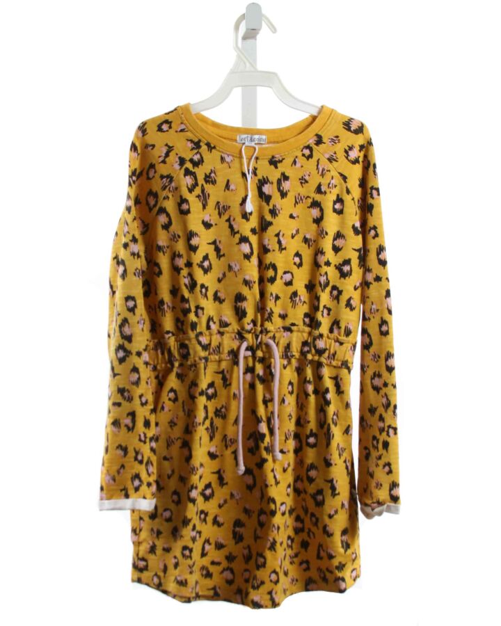 ART & EDEN  YELLOW  PRINT  KNIT DRESS