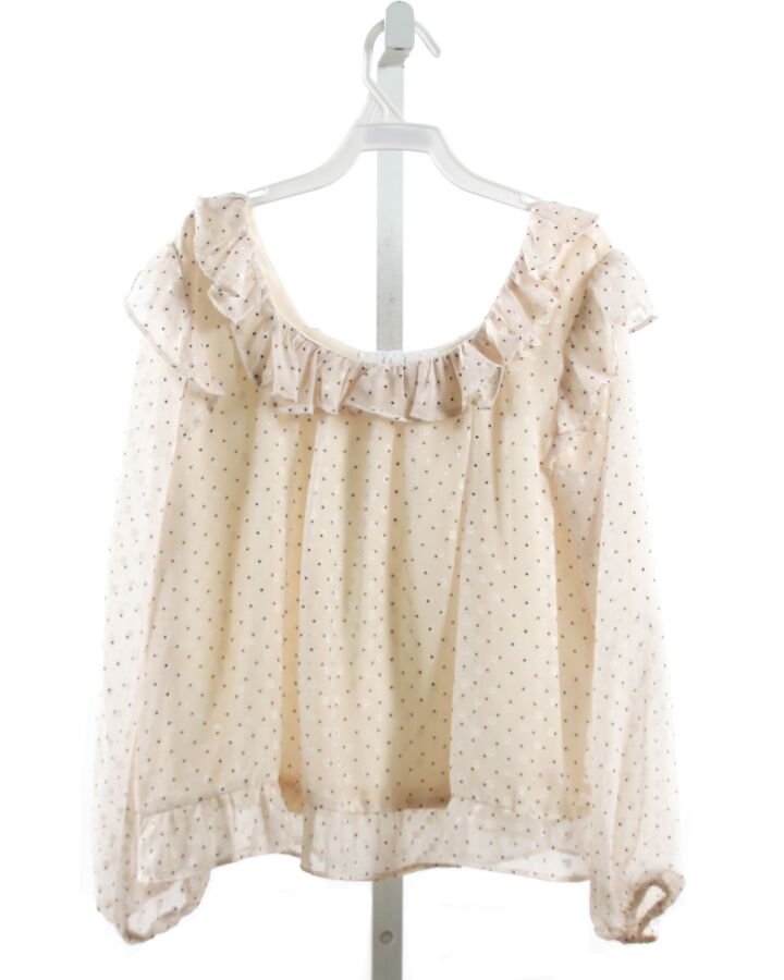 SADIE & SAGE  IVORY  POLKA DOT  SHIRT-LS