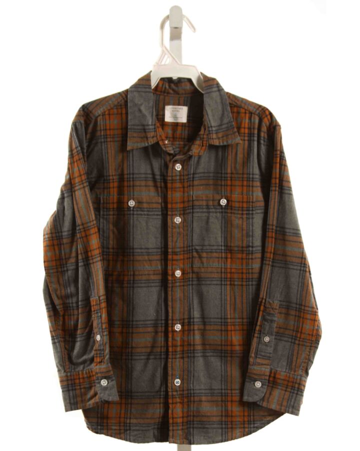 CREWCUTS  GRAY  PLAID  DRESS SHIRT