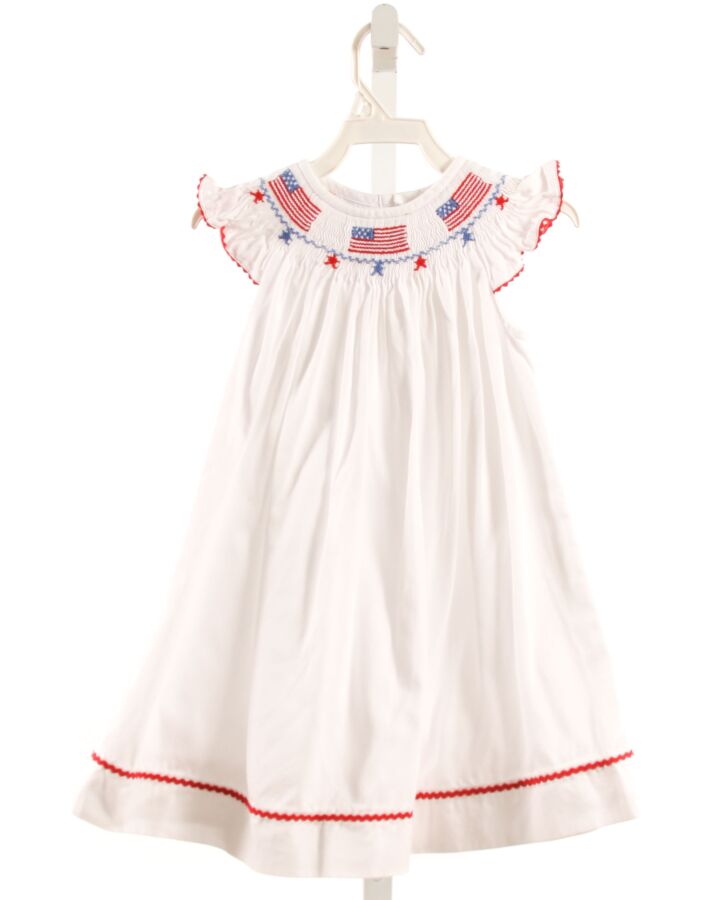 SILLY GOOSE  WHITE   SMOCKED DRESS