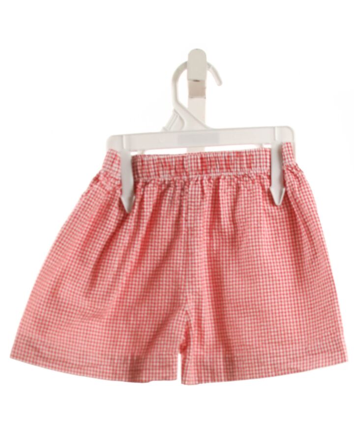 LITTLE ENGLISH  RED SEERSUCKER GINGHAM  SHORTS