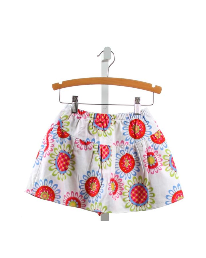 RED BEANS  WHITE  FLORAL  SKORT