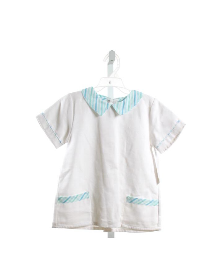 ALICE KATHLEEN  WHITE PIQUE  CLOTH SS SHIRT