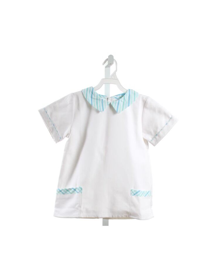 ALICE KATHLEEN  WHITE PIQUE  CLOTH SS SHIRT