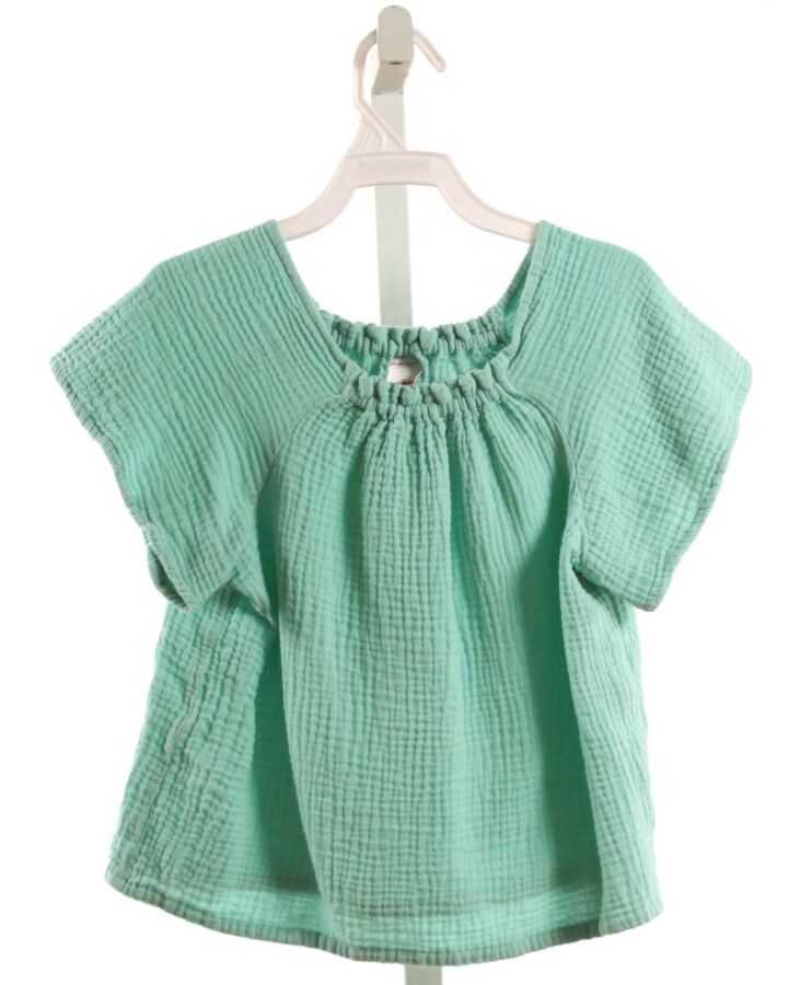 HANNA ANDERSSON  GREEN    KNIT SS SHIRT