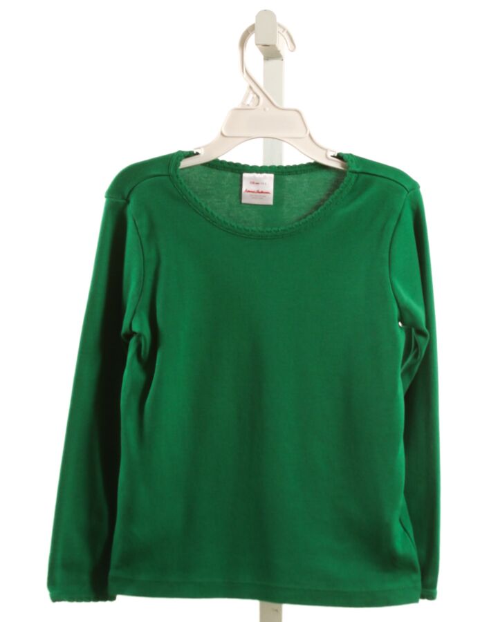 HANNA ANDERSSON  GREEN    KNIT LS SHIRT