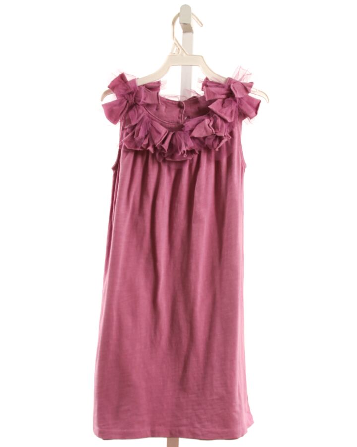 TEA  PURPLE    KNIT DRESS WITH TULLE