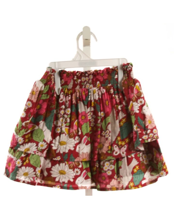 MINI BODEN  MAROON  FLORAL  SKIRT