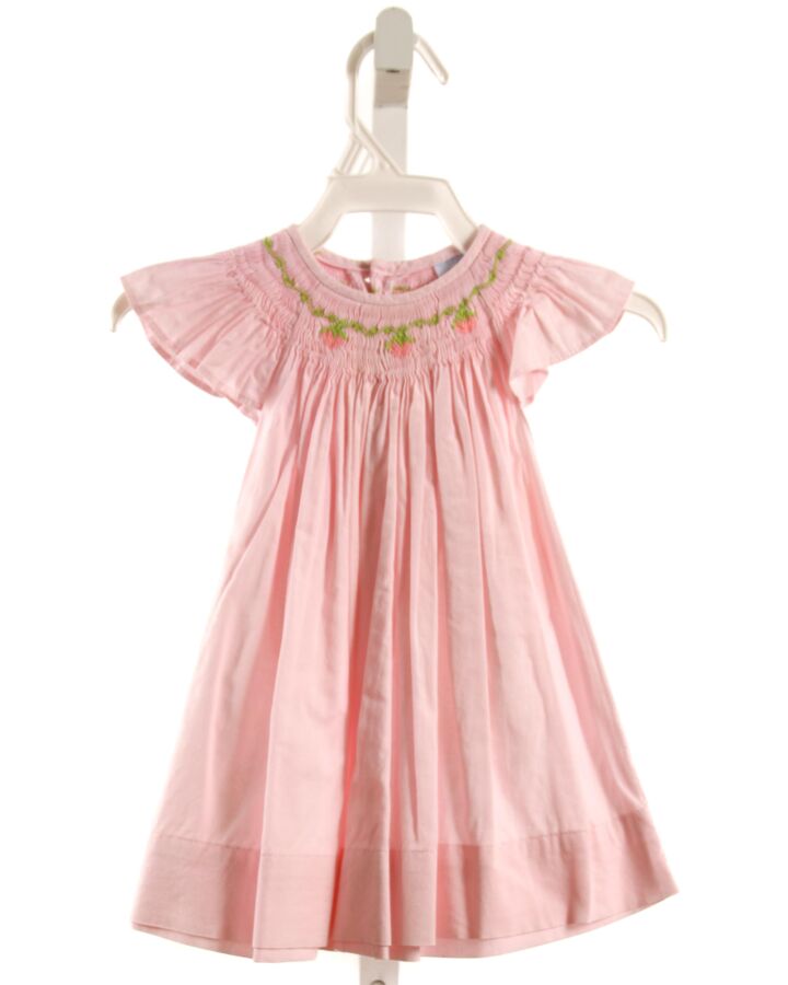 REMEMBER NGUYEN  PINK   SMOCKED DRESS