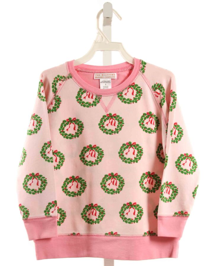 THE BEAUFORT BONNET COMPANY  PINK  PRINT  PULLOVER