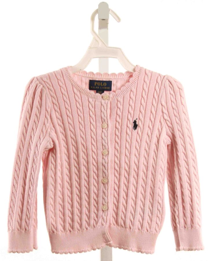 POLO BY RALPH LAUREN  PINK    CARDIGAN